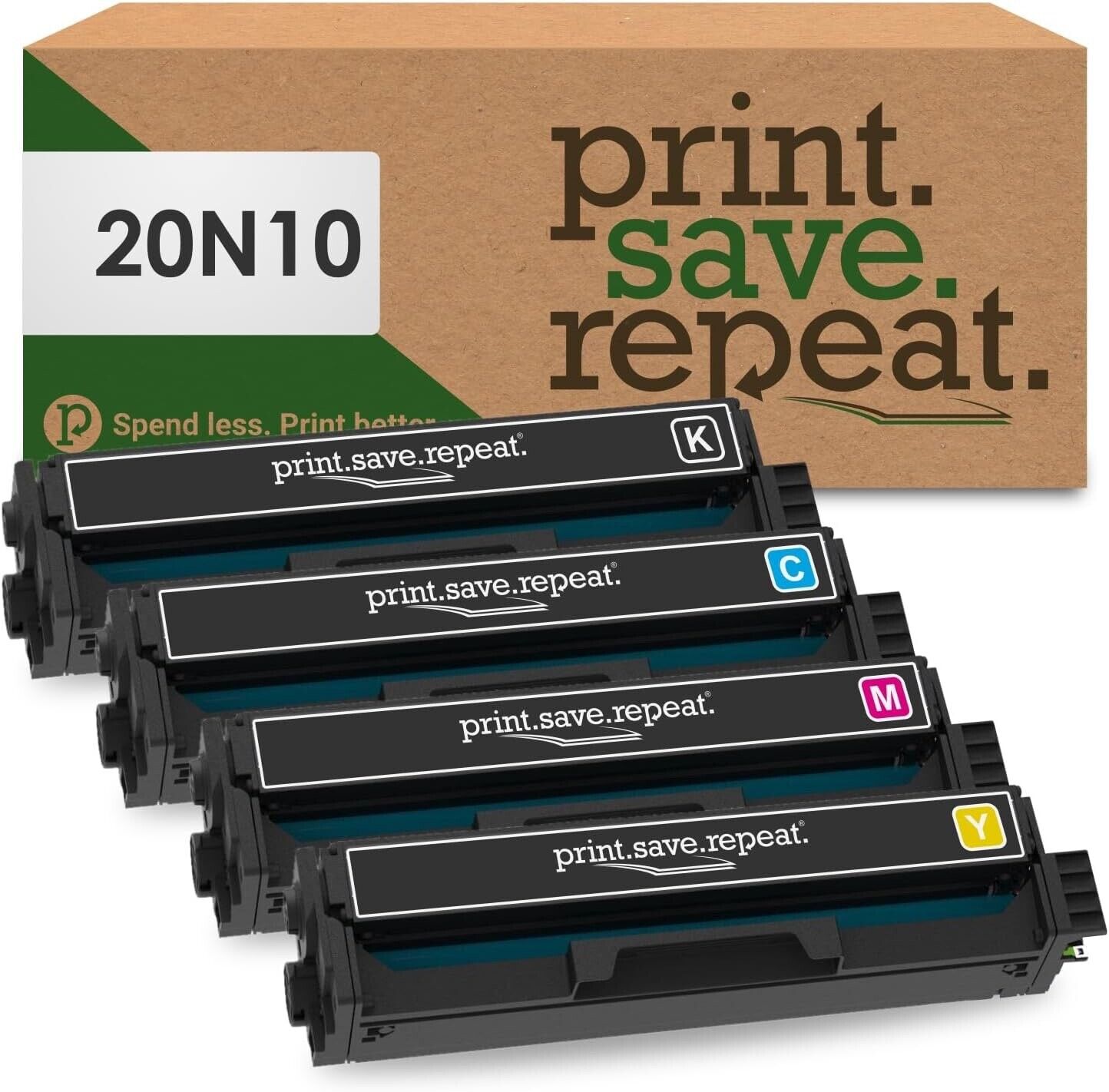 Print.Save.Repeat. Lexmark 20N10 4-Color Combo Pack Compatable Toner for CS331