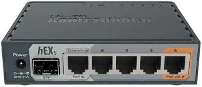 MikroTik hEX S Gigabit Ethernet Router with SFP Port RB760iGS