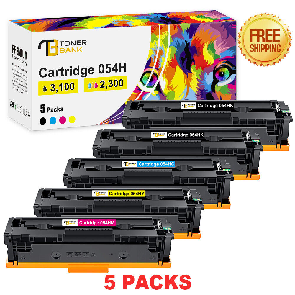 5 Pack 054H XXL Toner Compatible for Canon 054H MF643cdw MF644cdw MF645cx MF641c