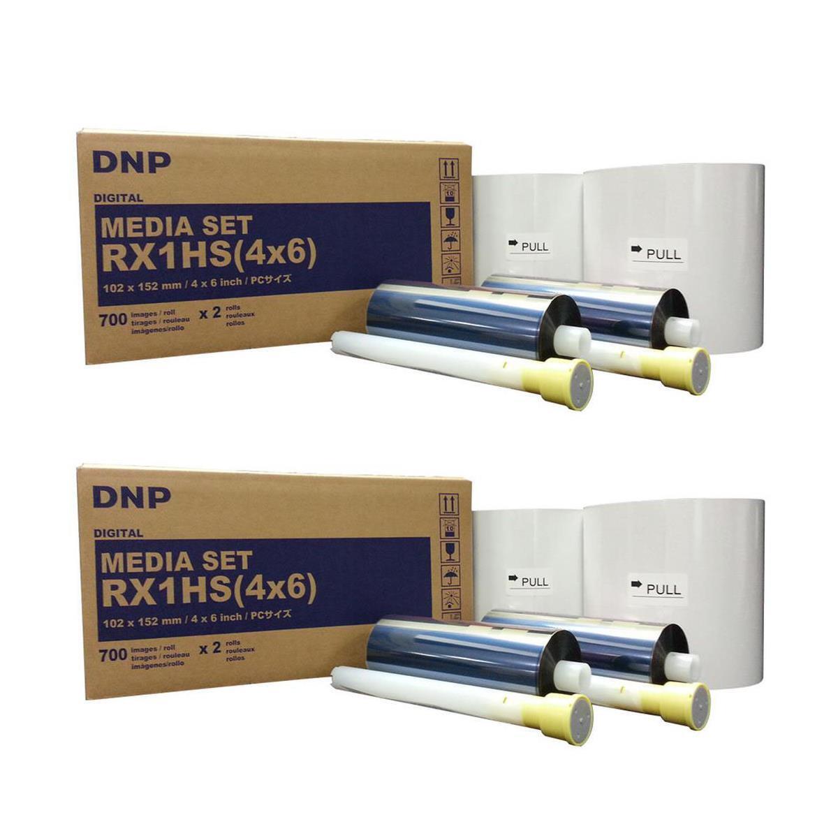 DNP 2x Print Media for DS-RX1HS Printer - 4x6 700 Prints Per Roll (1400 Total)