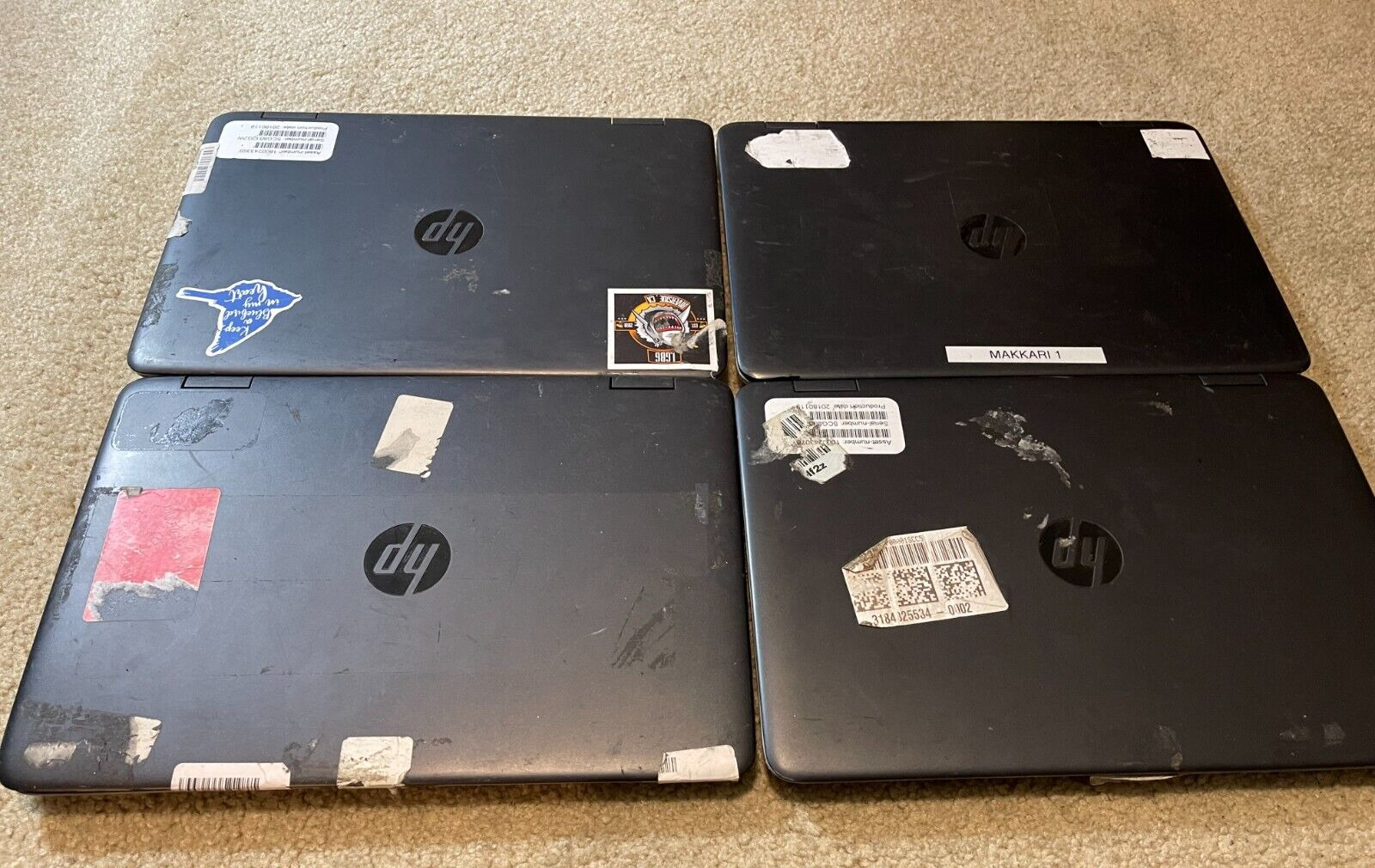 Lot of 4 HP ProBooks - As Is For Parts