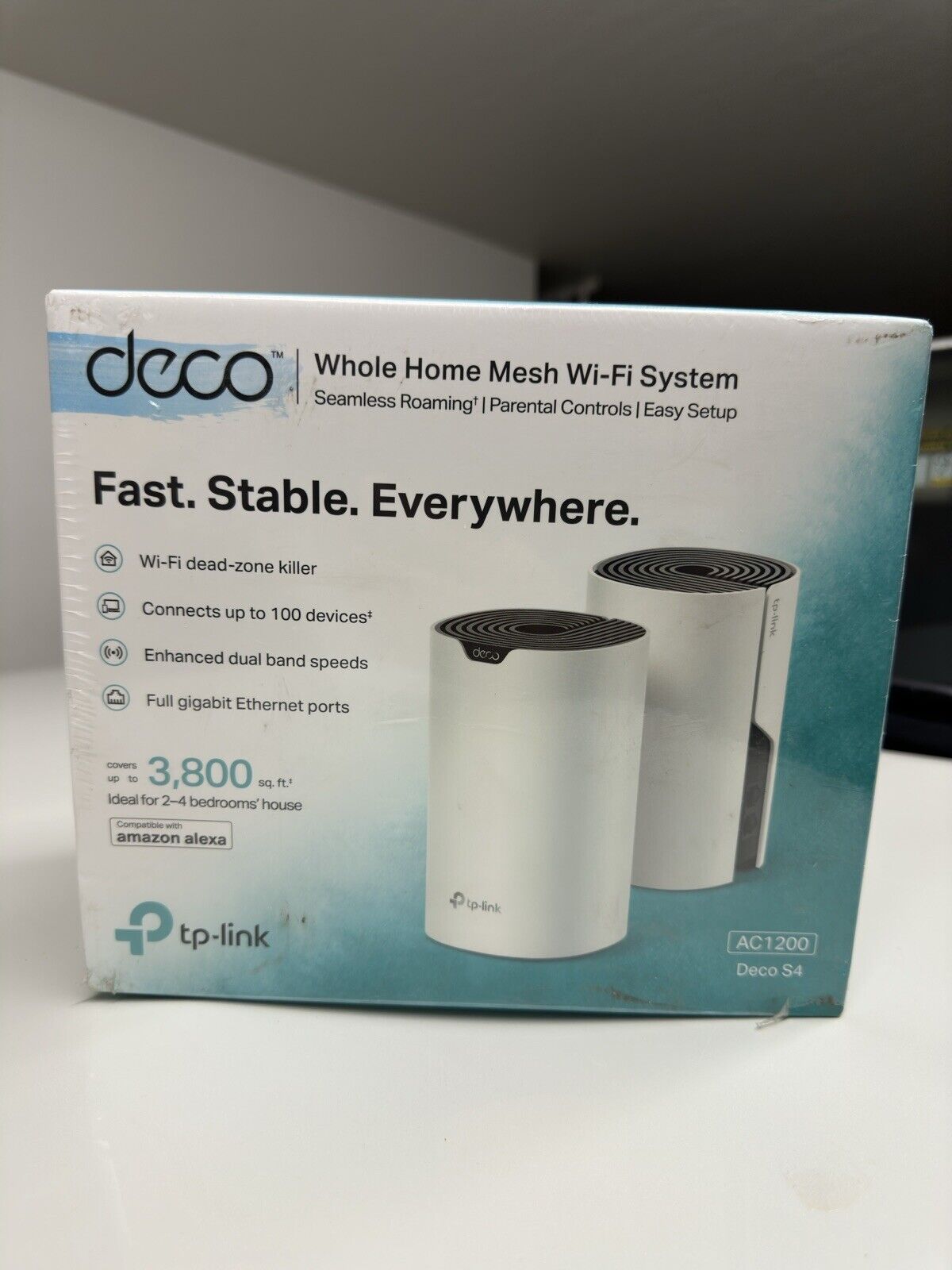 Deco TP-Link DECO S4 (2 Pack) Whole Home AC1900 Google Home Amazon Alexa
