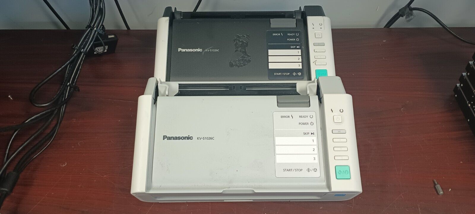 Pair of 2) Panasonic KV-S1026C High Speed Color Document Scanner *UNTESTED* #95