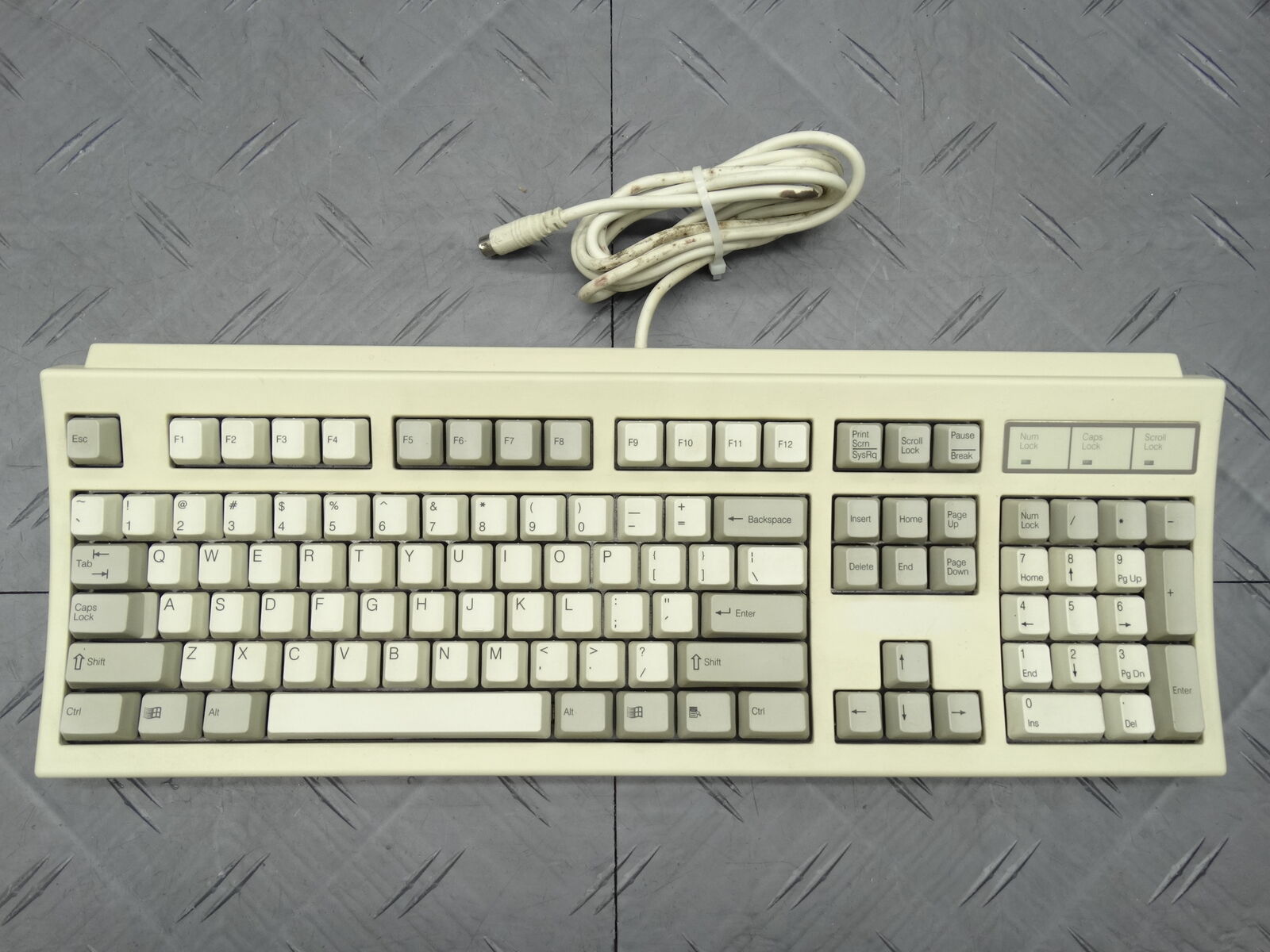 NMB Clicky Mechanical Keyboard AT/XT Connection RT6856TW PN:121228-101