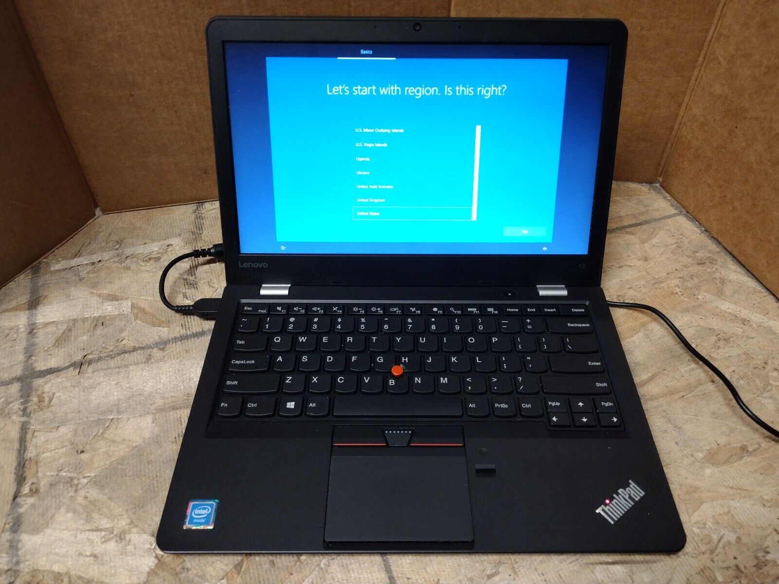 Lenovo ThinkPad 13 Laptop Intel Celeron CPU 8GB RAM 128GB SSD Windows 10