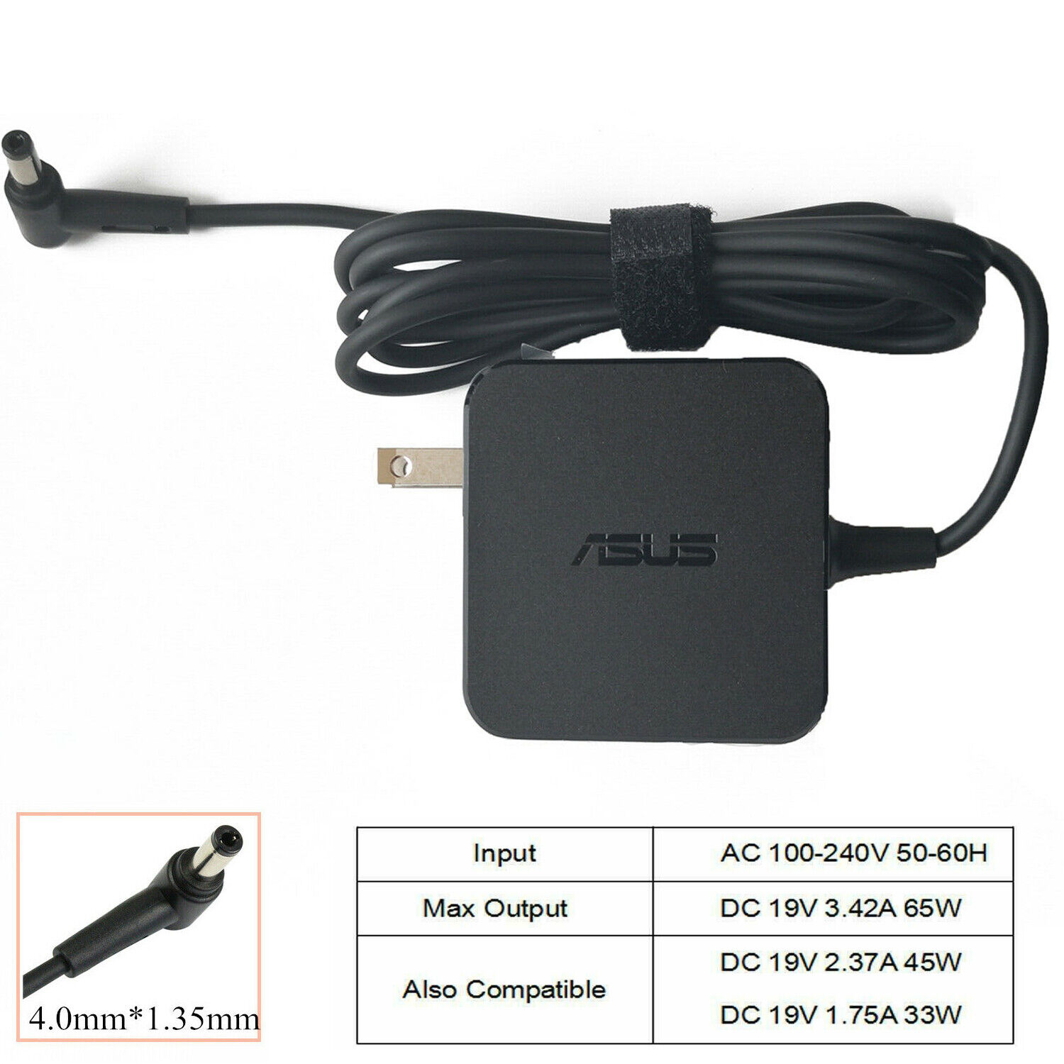 AC Adapter Charger 19V 3.42A For Asus Zenbook UX32V UX32VD UX305F X200M ADP-65DW