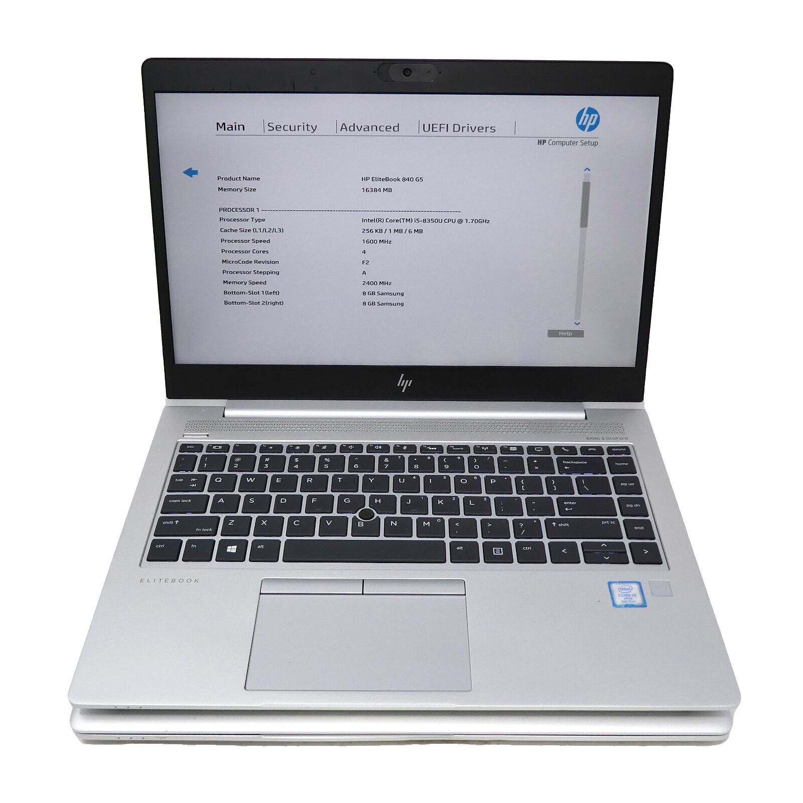 Lot of 2 HP EliteBook 840 G5 - Intel Core i5-8350U 1.7GHz 16GB DDR4 No OS/SSD
