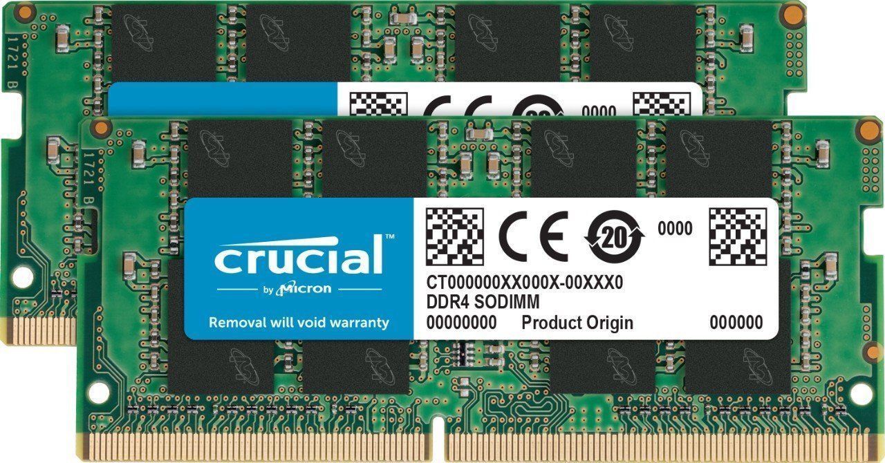 NEW Crucial 16GB Kit (8GBx2) DDR4 2400MHz PC4-19200 SODIMM 260-Pin Laptop Memory