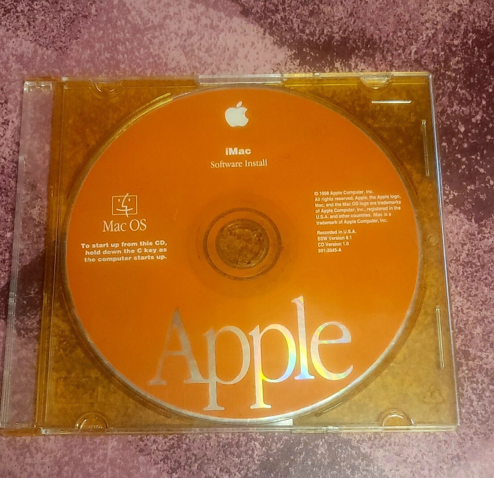 Apple iMac Software Install & Restore Disc • Mac OS 8.1 • 1998