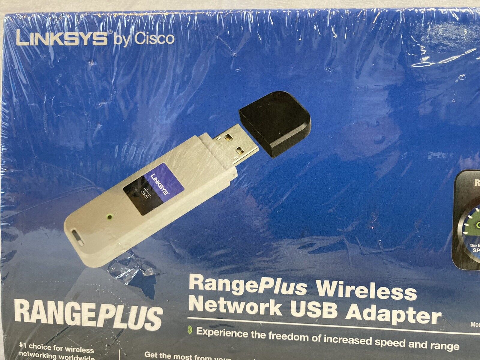 Linksys Cisco RangePlus Wireless Network USB Adapter WUSB100