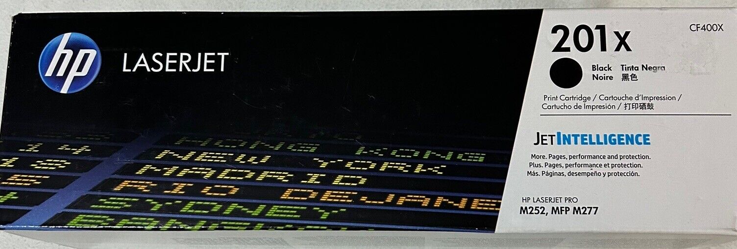 HP CF400X (201X) Black High Yield Toner Cartridge Genuine OEM Original