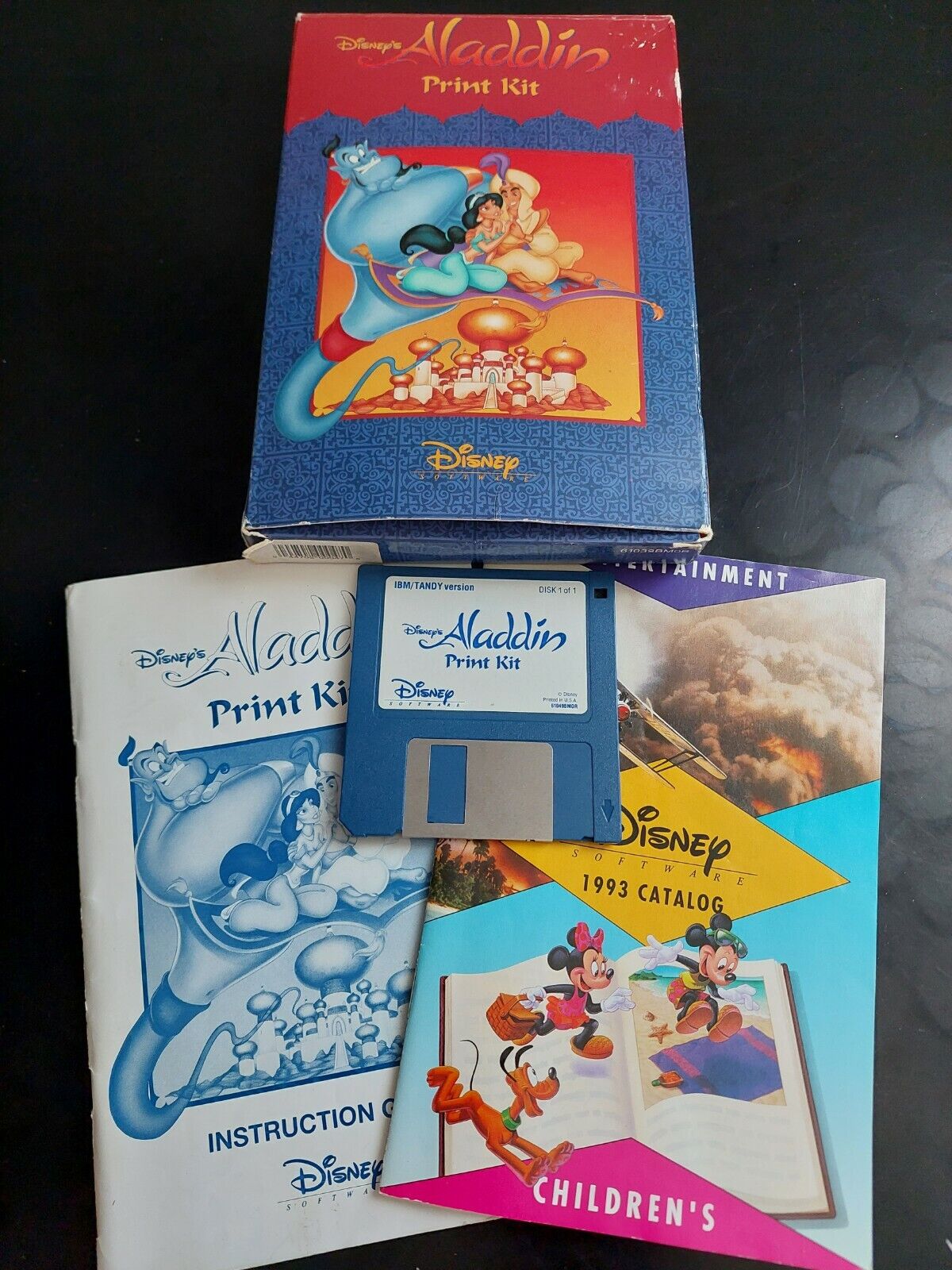 Vintage 1993 Disney's Aladdin Complete Print Kit 
