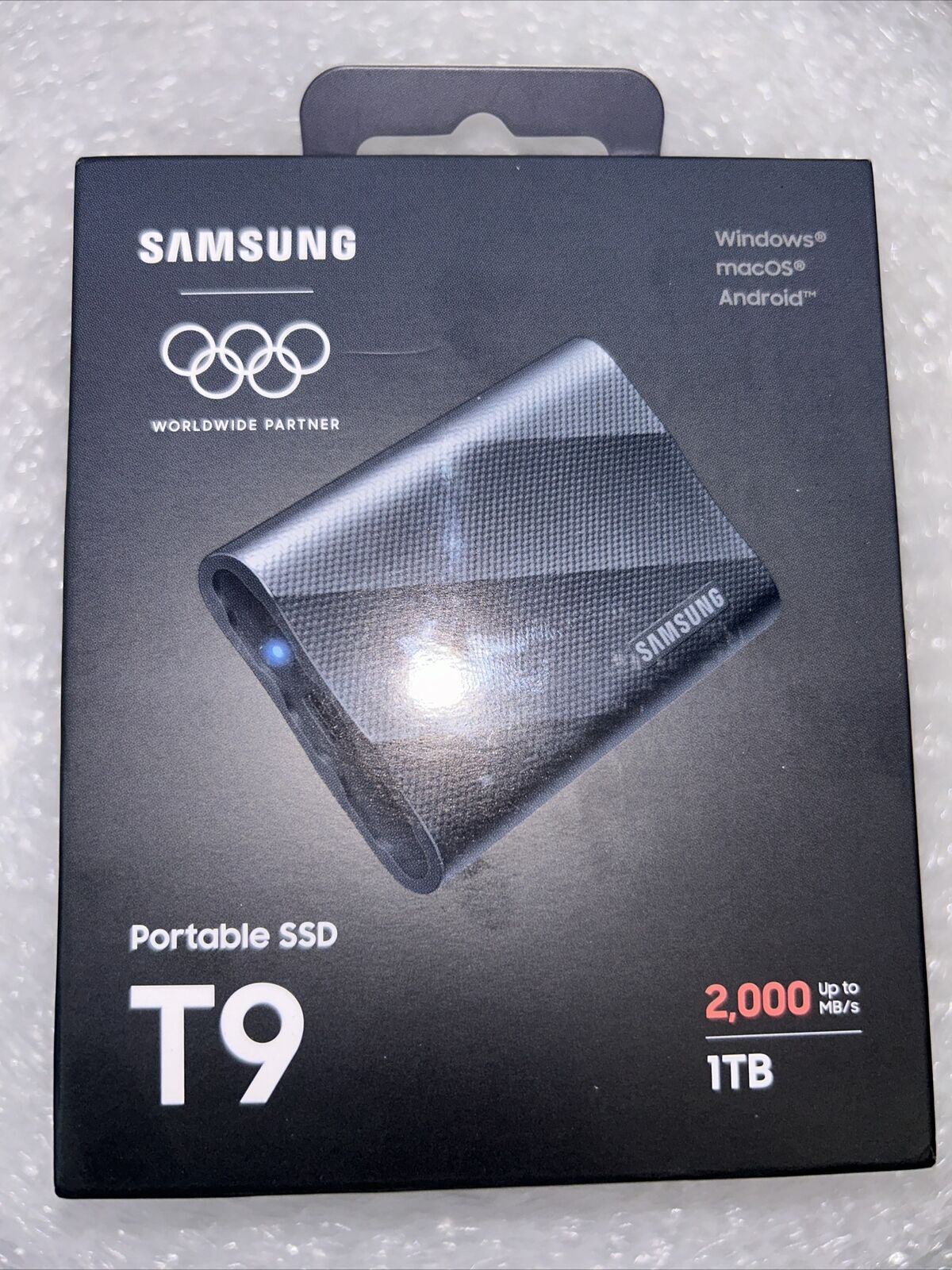 Samsung - T9 Portable SSD 1TB, Up to 2,000MB/s , USB 3.2 Gen2 - Black New Sealed