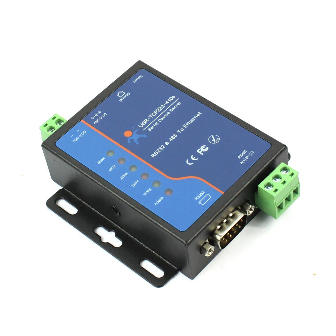TCP TCP Serial USR-TCP232-410S to to Modbus Industrial Server RS485 Power IP