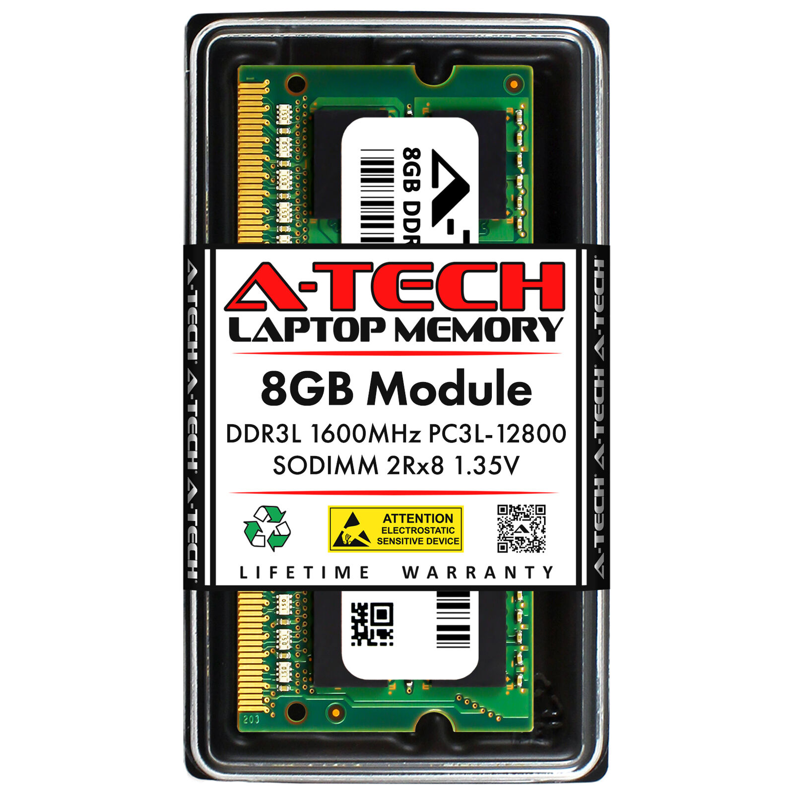 8GB DDR3L-1600 PC3-12800 SODIMM Crucial CT8G3S160BM Equivalent Laptop Memory RAM