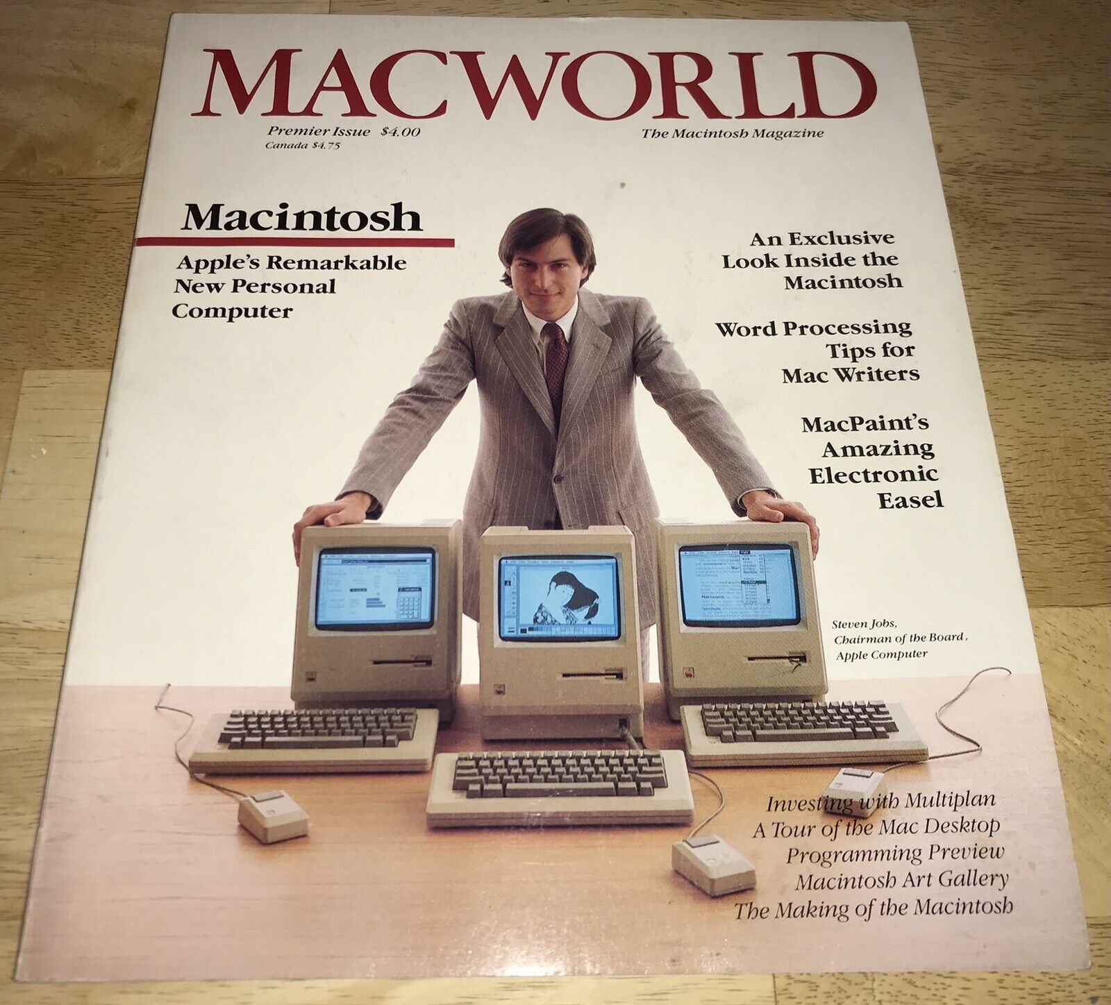 RARE 1984 Steve Jobs MACWORLD Magazine Premier Issue # 1 Macintosh 128K M0001