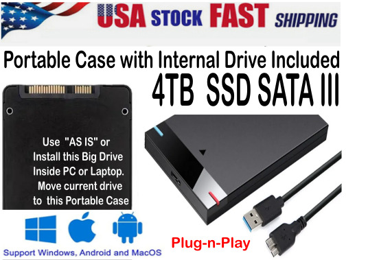 4 TB SSD SATA III Drive 2.5\