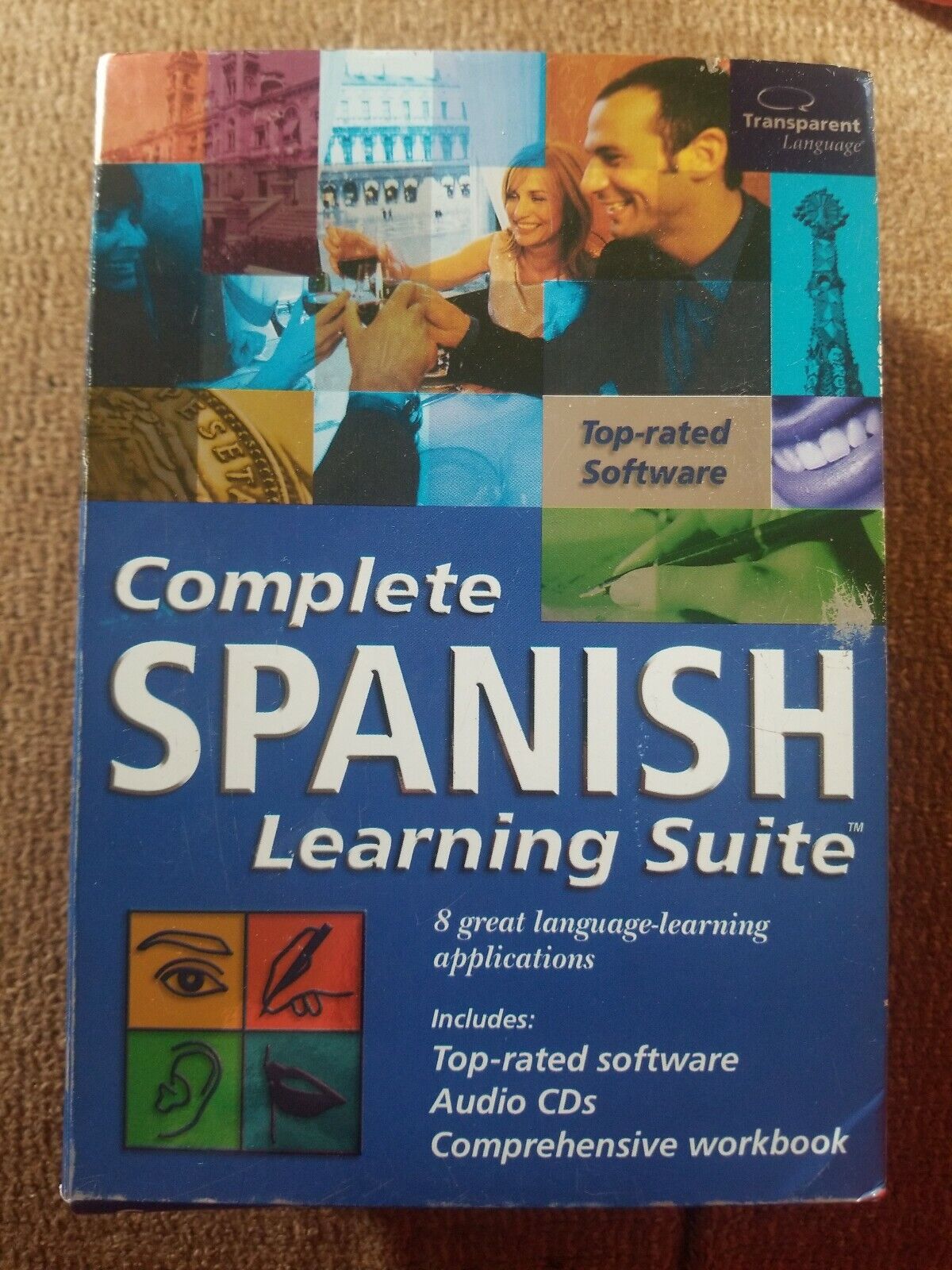 Transparent Language Complete Spanish Learning Suite Software Workbook Audio Cds