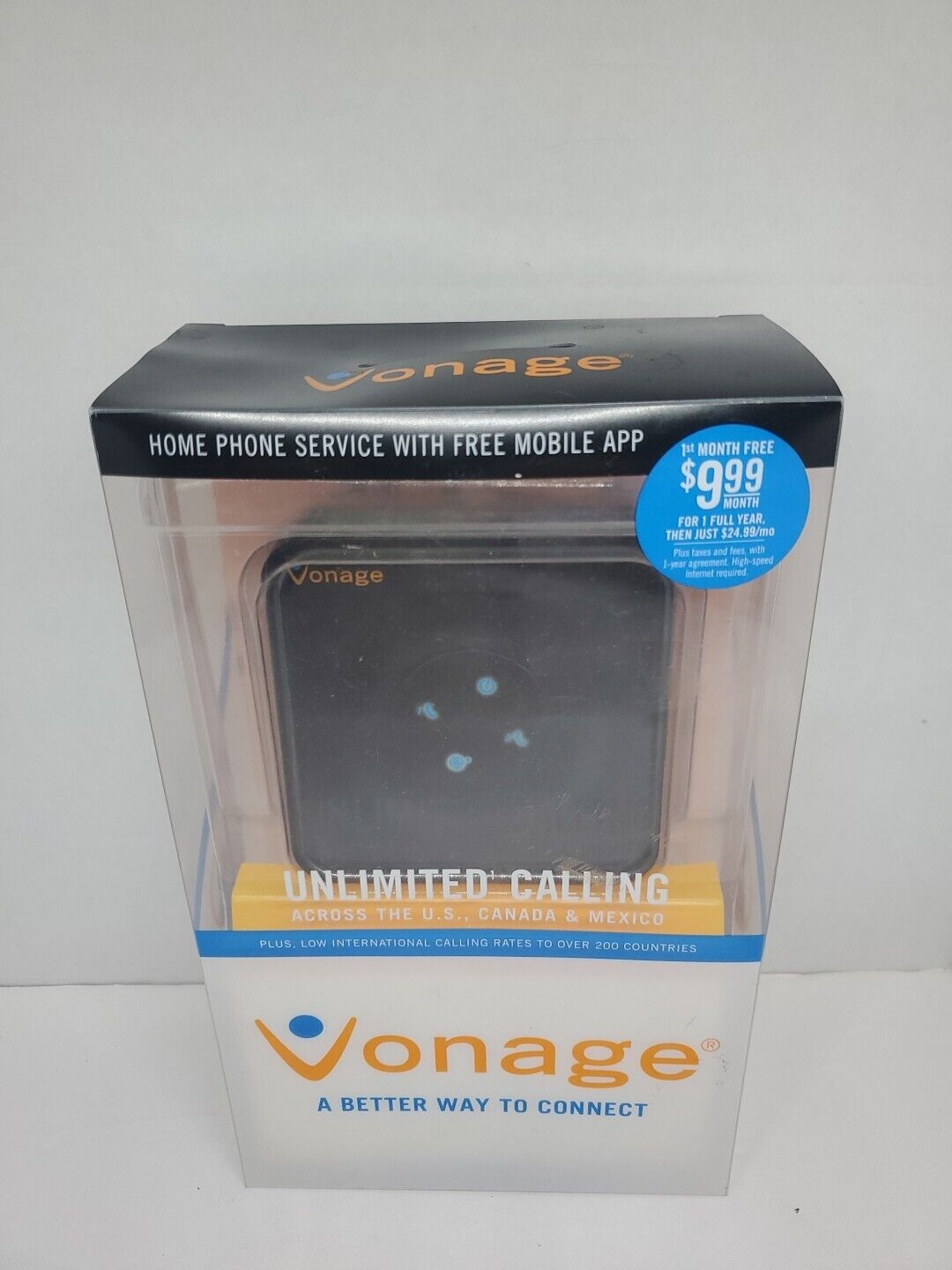 Vonage HT802-VD Home Phone Service With Free Mobile App New