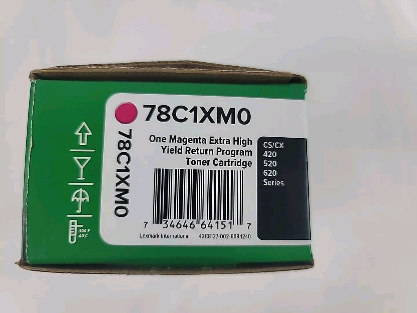 Genuine Lexmark 78C1XM0 Magenta Extra High Yield Return Program Toner Cartridge