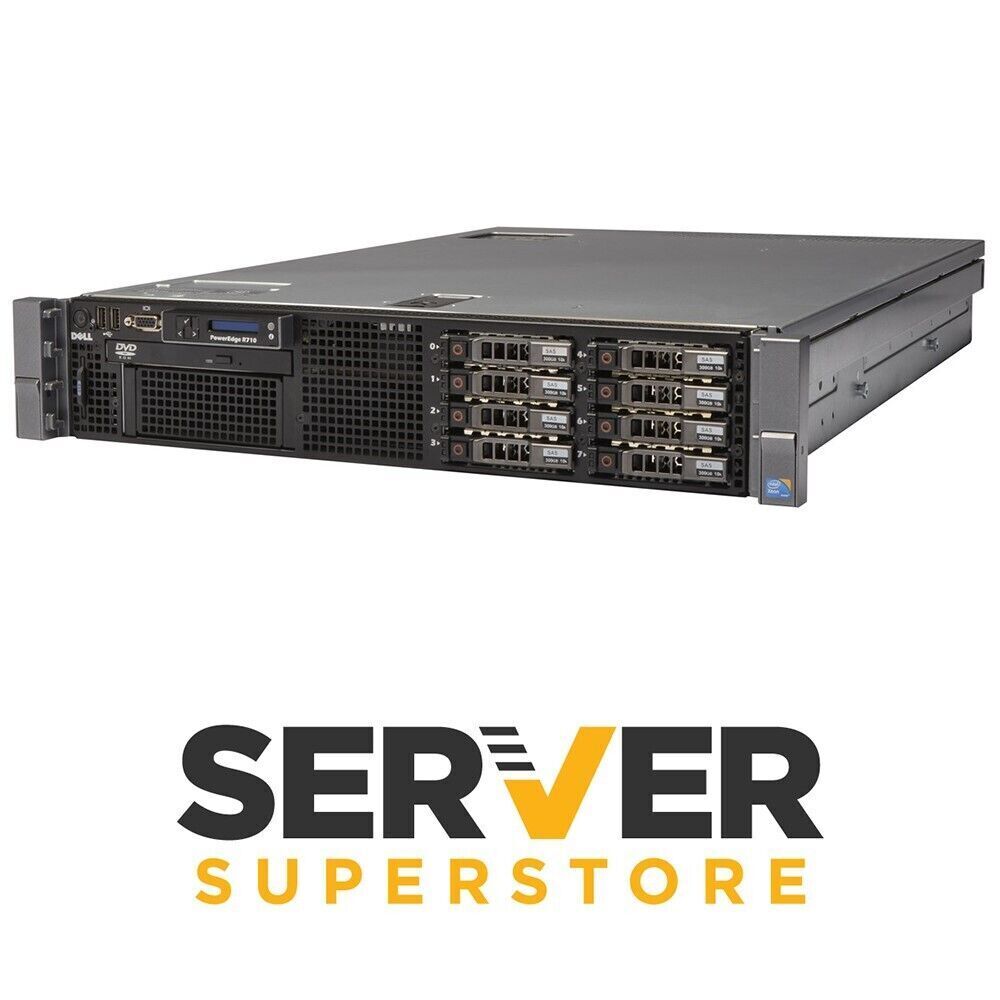 Dell PowerEdge R710 Server | 2x X5650 =12 Cores | 32GB | H700 | 2x 300GB SAS