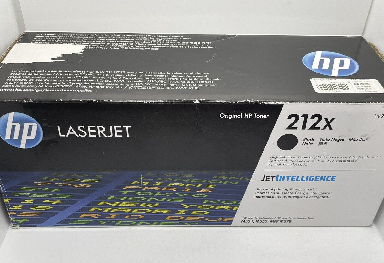 Genuine HP LaserJet 212X Black Toner Cartridge W2120X **EMPTY - PARTS ONLY**