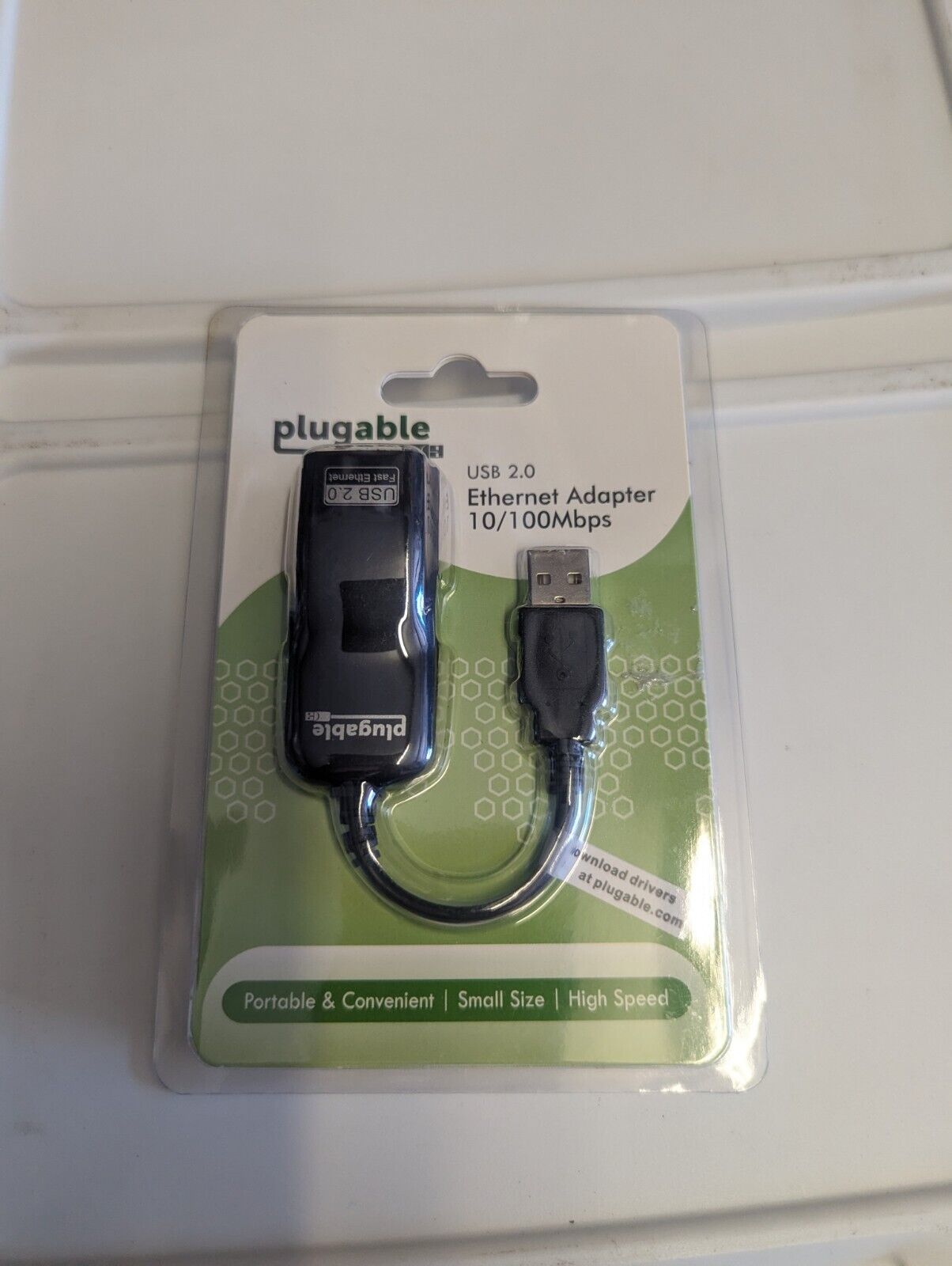 Plugable USB 2.0 Ethernet Fast 10/100 LAN Wired Network Adapter USED