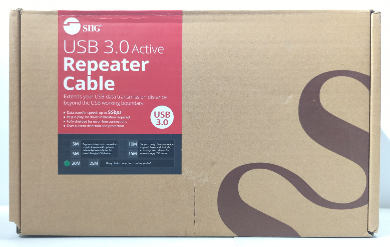 Siig JU-CB0811-S1 USB 3.0 Active Repeater Cable - 20 m / 65.5 feet