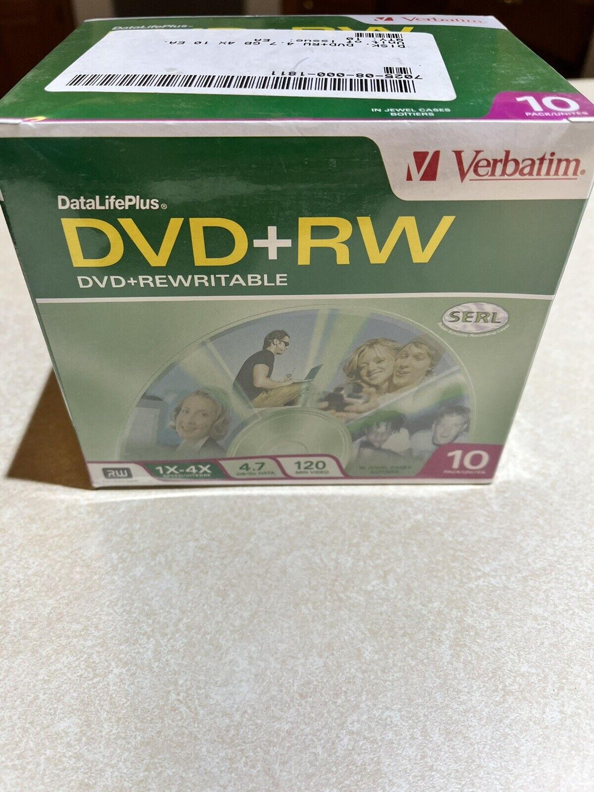 Verbatim DataLife Plus DVD+Rewriteable 1X-4X 10 Pack Factory Sealed 