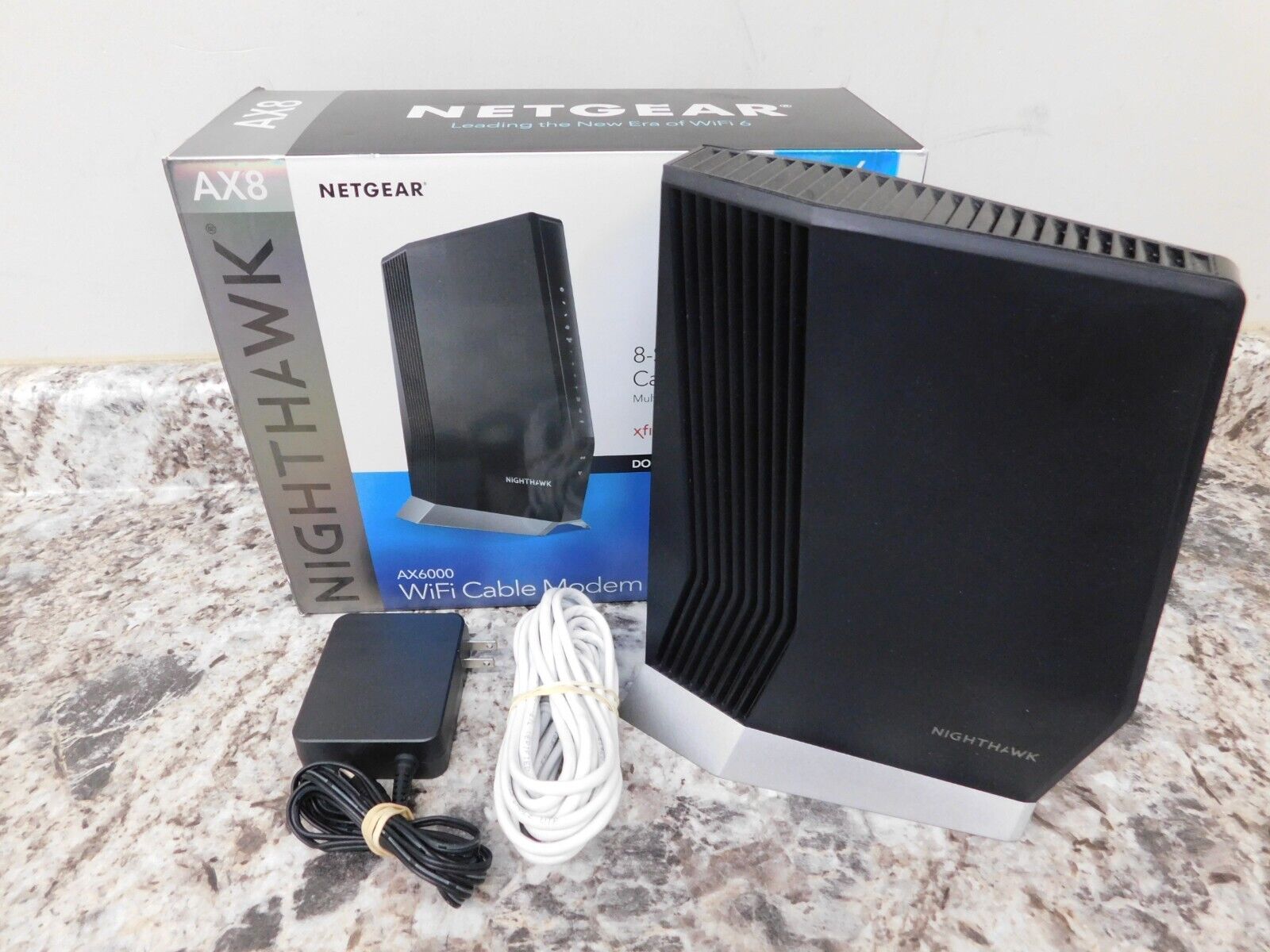 NETGEAR Nighthawk CAX80 AX6000 8-Stream Wi-Fi 6 Cable Modem Router