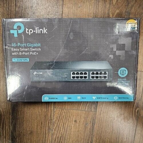 TP-LINK 16-Port Gigabit Easy Smart PoE Switch with 8-Port PoE+