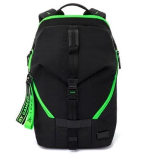 Tumi Razer Finch Backpack 798700D Black Green Nylon Travel New Japan F/S