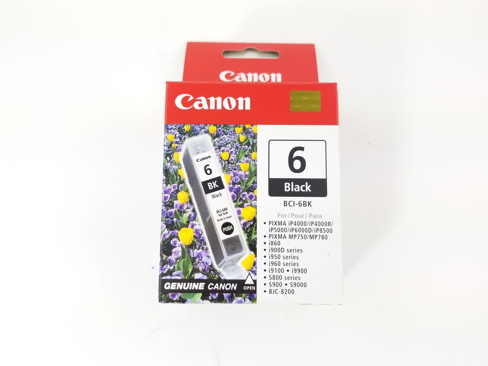 CANON PIXMA Genuine BCI-6BK Black Cartridge Ink, Factory Sealed, NEW, 