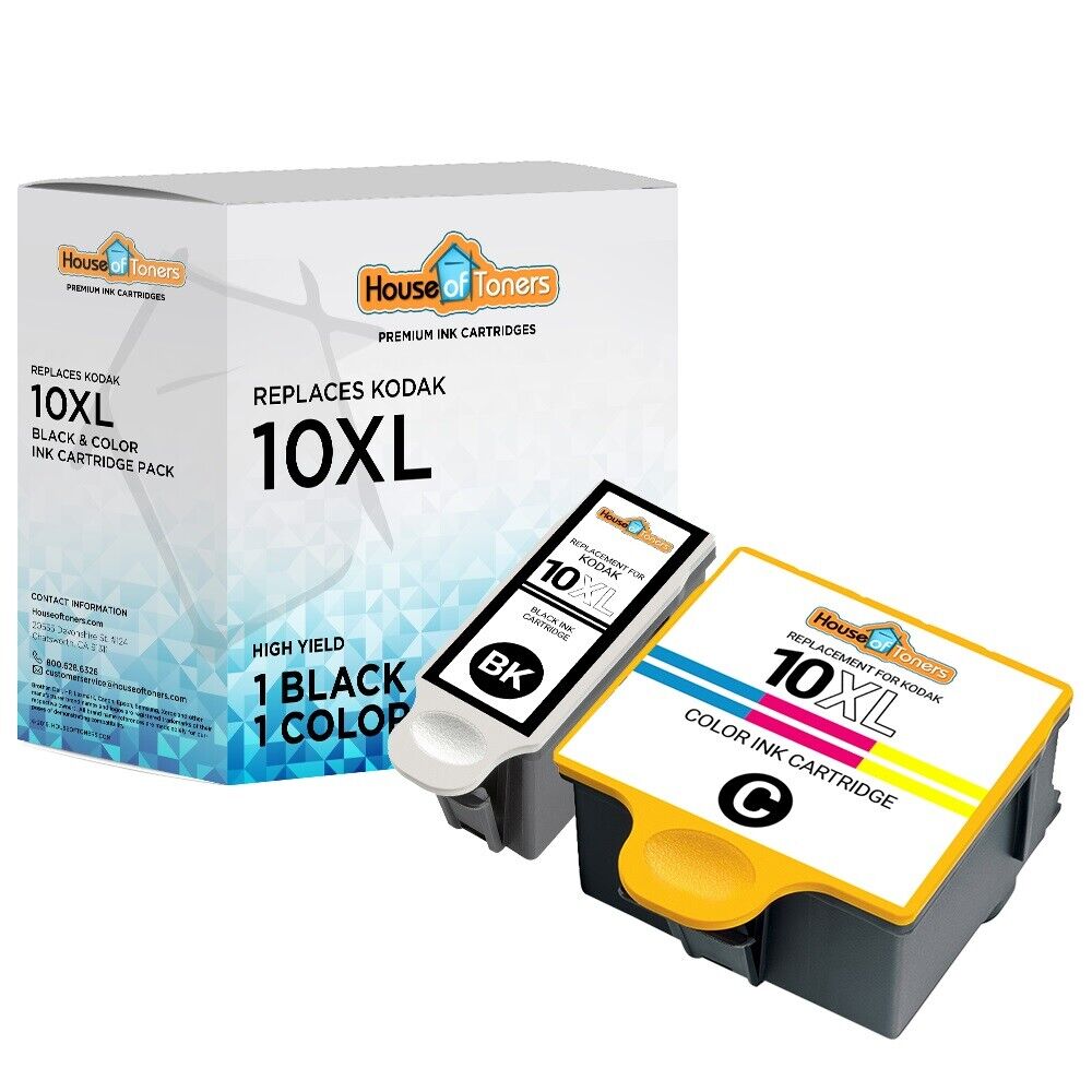 2 PACK 10 XL Ink Cartridges for Kodak ESP 3 5 7 9 3250 5210 5250 6150 9250