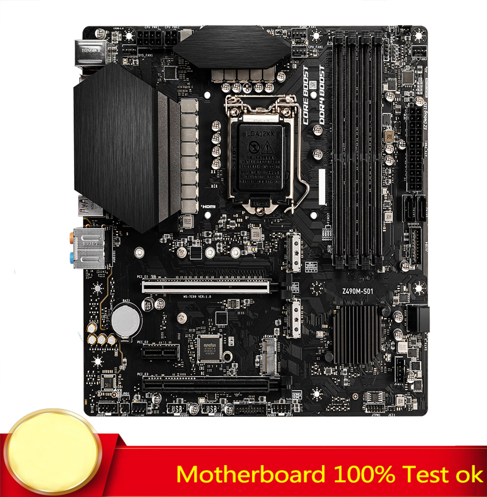 FOR MSI Z490M-S01 Motherboard Supports 10th Generation 128GB 100% Test Work