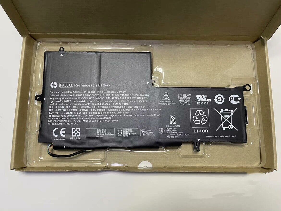 Genuine PK03XL Battery For HP Spectre X360 789116-005 13-4101dx 13-4102dx 13-410