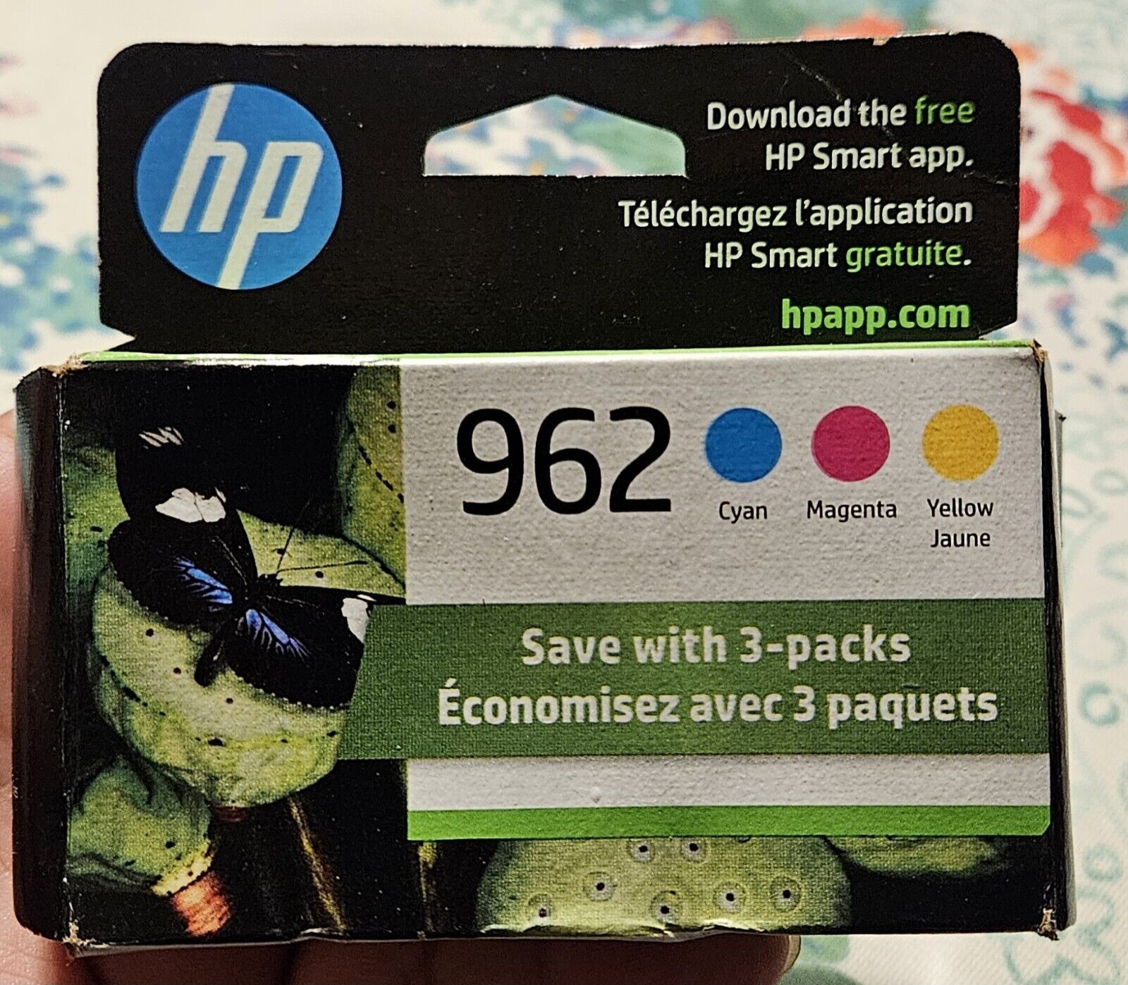 May/2024 GENUINE HP 962 3-Pack Color Ink Cartridges