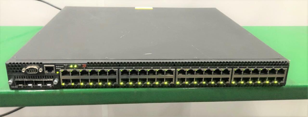 Brocade FCX 648 48-Port 10/100/1000 Mbps Ethernet Switch, Front-to-Back Airflow