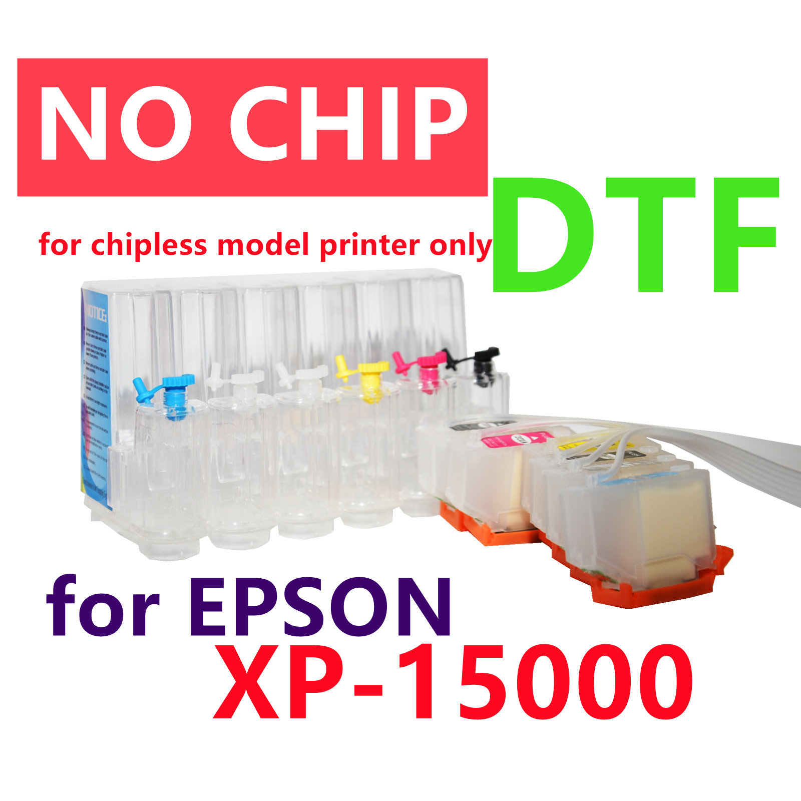 No chip Empty Cis ciss ink system for XP-15000 T314 314 DTF printing chipless
