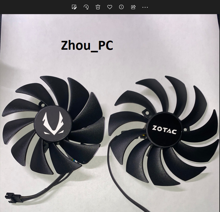 GPU Replacement Cooling Fan For Zotac RTX 3070 Twin Edge RTX 3060 AMP HOLO