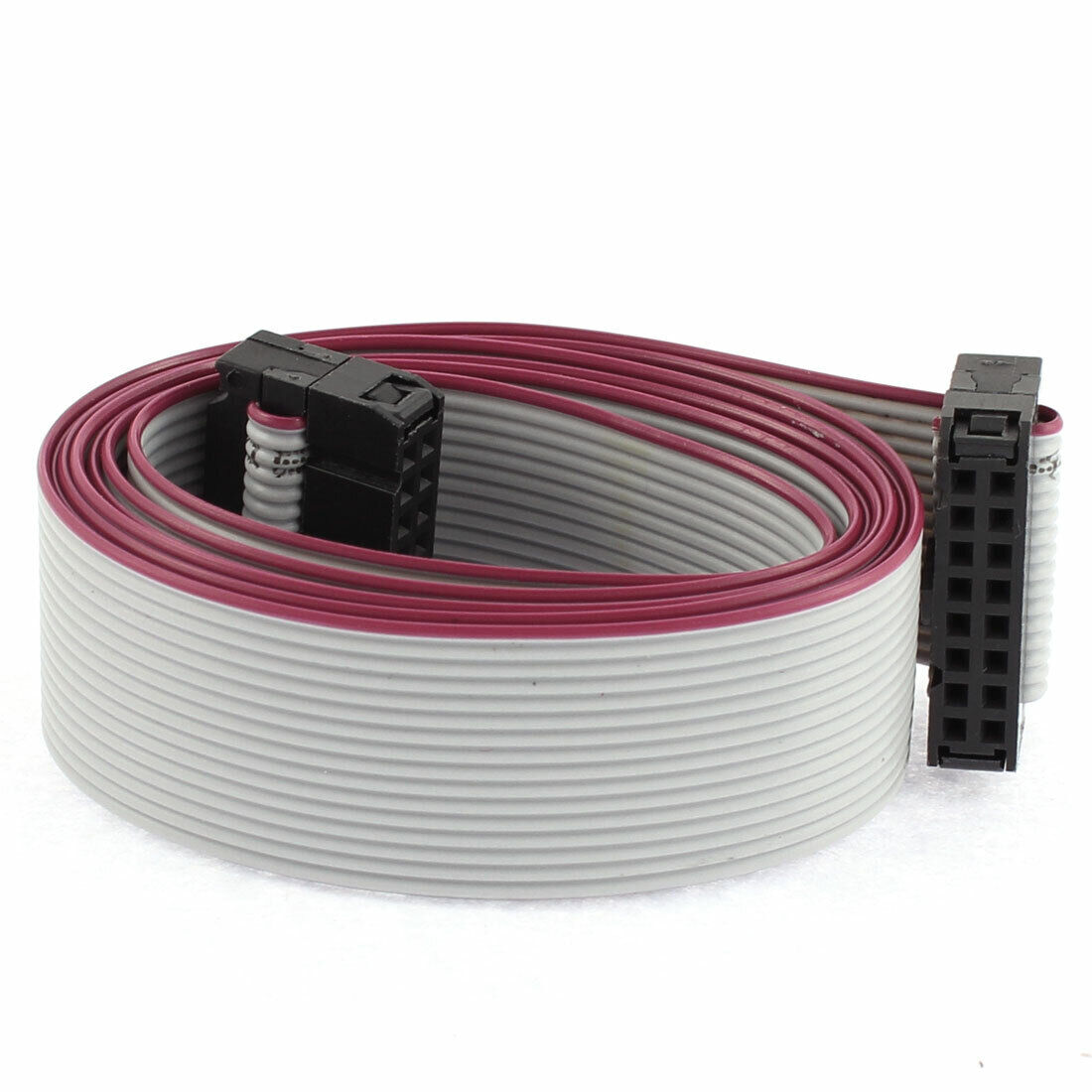 2.54mm Pitch 2 x 8 Pin 16 Pin 16 Wire IDC Flat Ribbon Cable 100cm Length