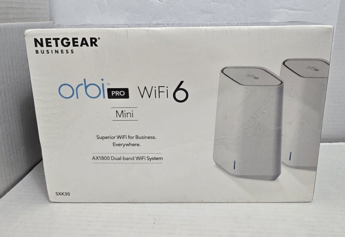 NETGEAR Orbi Pro WiFi 6 Mini Mesh SXK30 Router Dual Band AX1800 READ