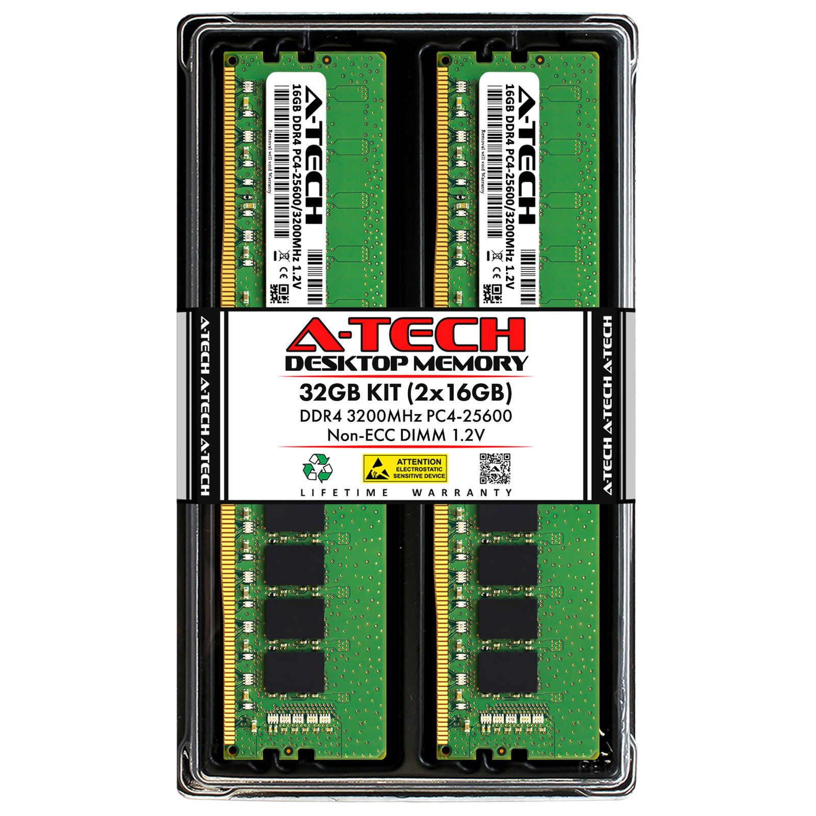 32GB 2x16GB DDR4-3200 ASRock X570M Pro4 X570 Phantom Gaming 4 WiFi ax Memory RAM