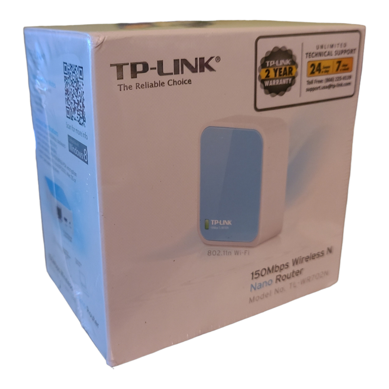 TP-Link 150Mbps Wireless N Nano Home & Travel Router Model TL-WR702N Network