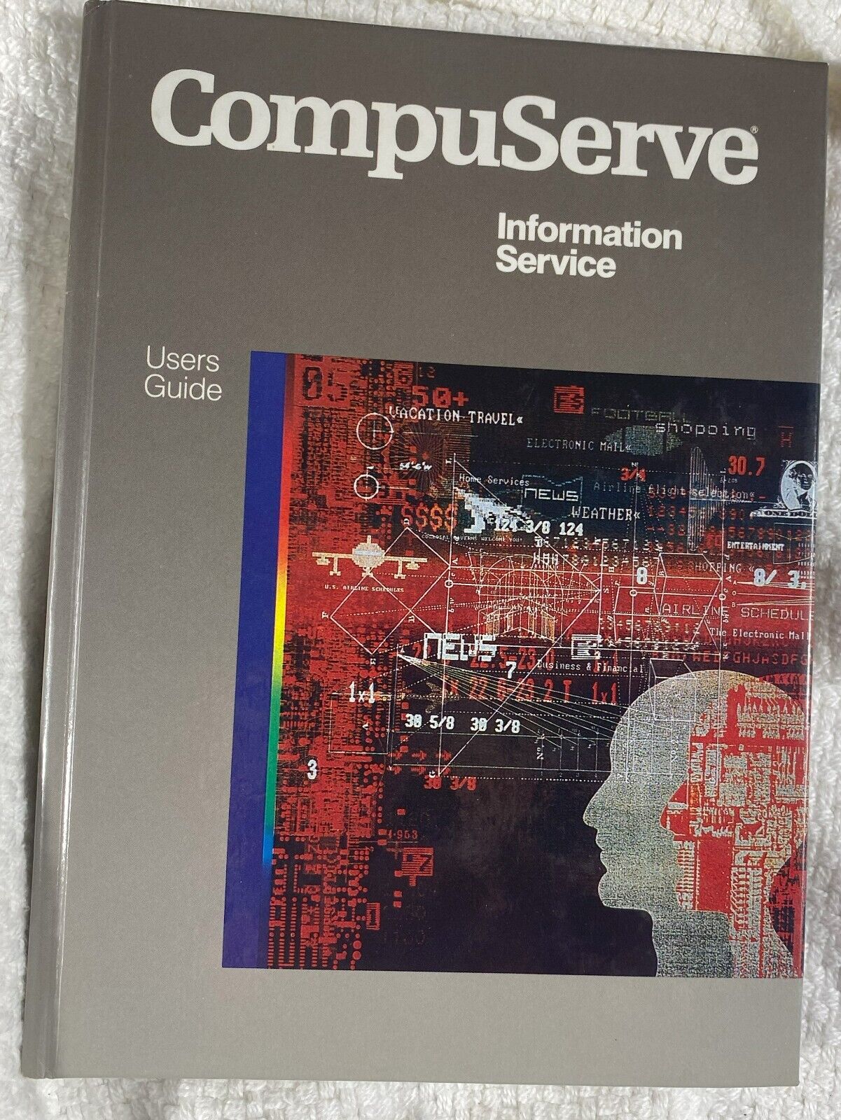 Vintage RARE CompuServe Information Service User's Guide Hard Cover 1985