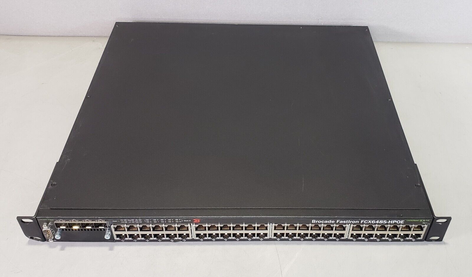 Brocade FastIron FCX648S-HPOE 48 Port Gigabit PoE+ Ethernet Switch
