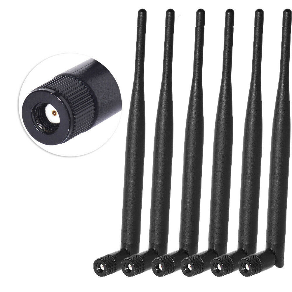 Dual Band WiFi Antenna 2.4GHz 5GHz 6dBi RP-SMA Antenna 6-Pack For WiFi Router