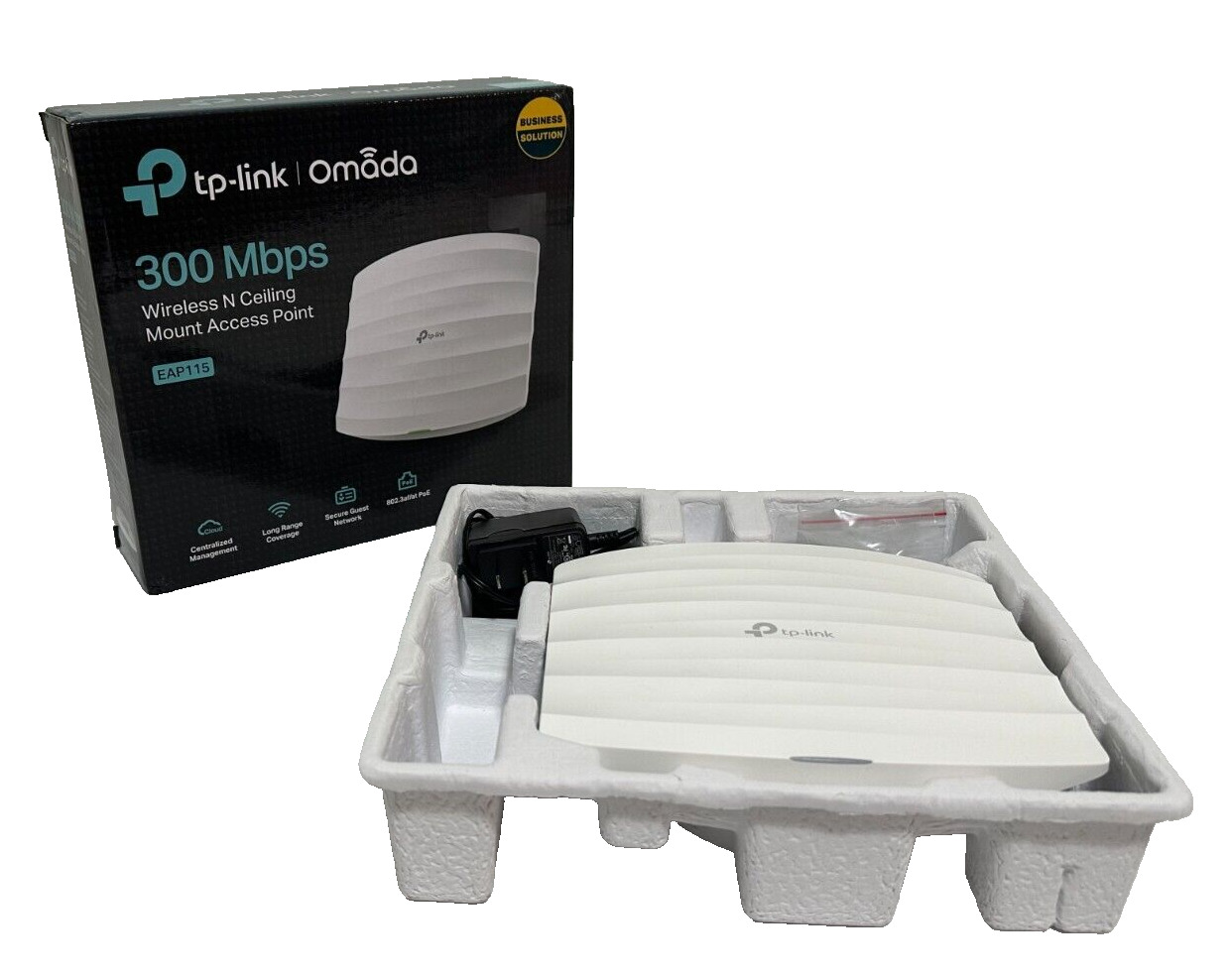 TP-LINK Omada EAP115 300 Mbps Wireless N Ceiling Mount Access Point NEW