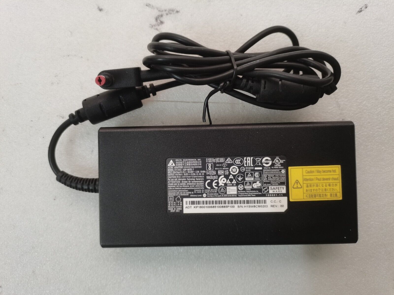 Delta 19.5V 9.23A for Acer Nitro 5 Series AN517-54-77KG OEM Slim 180W AC Charger