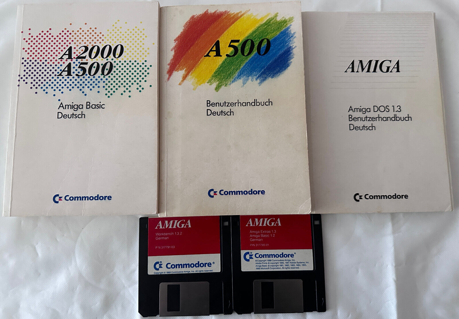 Amiga 500/A500 A2000 / Cdtv Workbench Ver.1.3/Extras 1.3/ Basic 1.2, Works